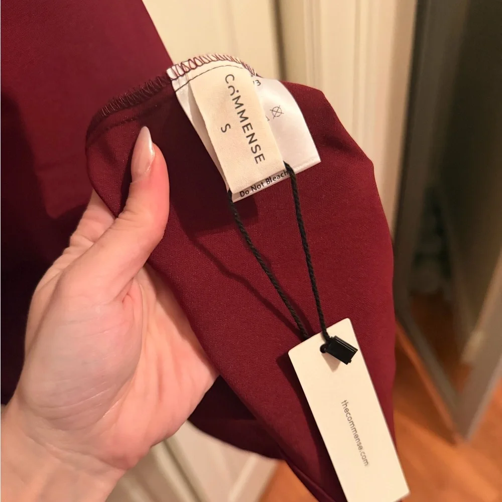 Commense Maroon Ruffle Mini Dress - Picture 3 of 4